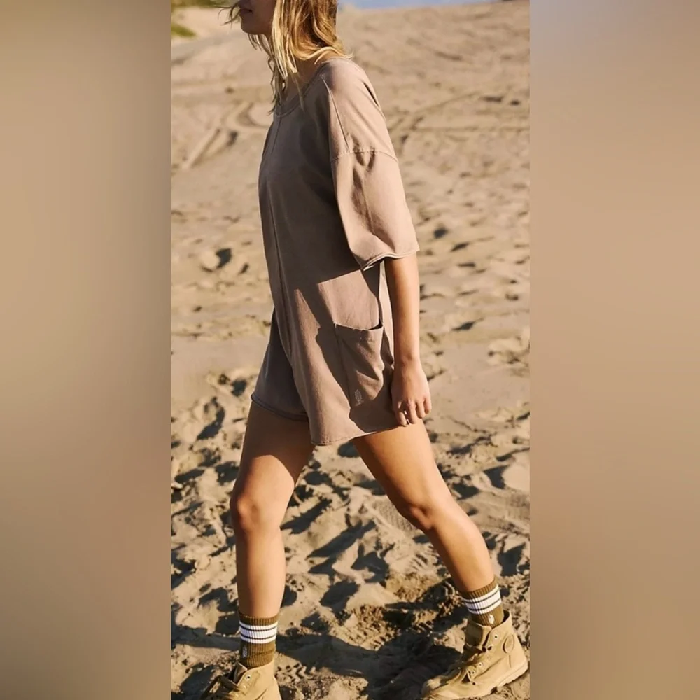 NWT Free People Hot Shot Tee Romper - Picture 3 of 15